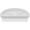 Ekena Millwork Elliptical 4 Spoke Architectural Grade PVC Combination Pediment, 24"W x 12-7/8"H x 2-3/4"P PEDPC024X130ELL04 - alternate 5